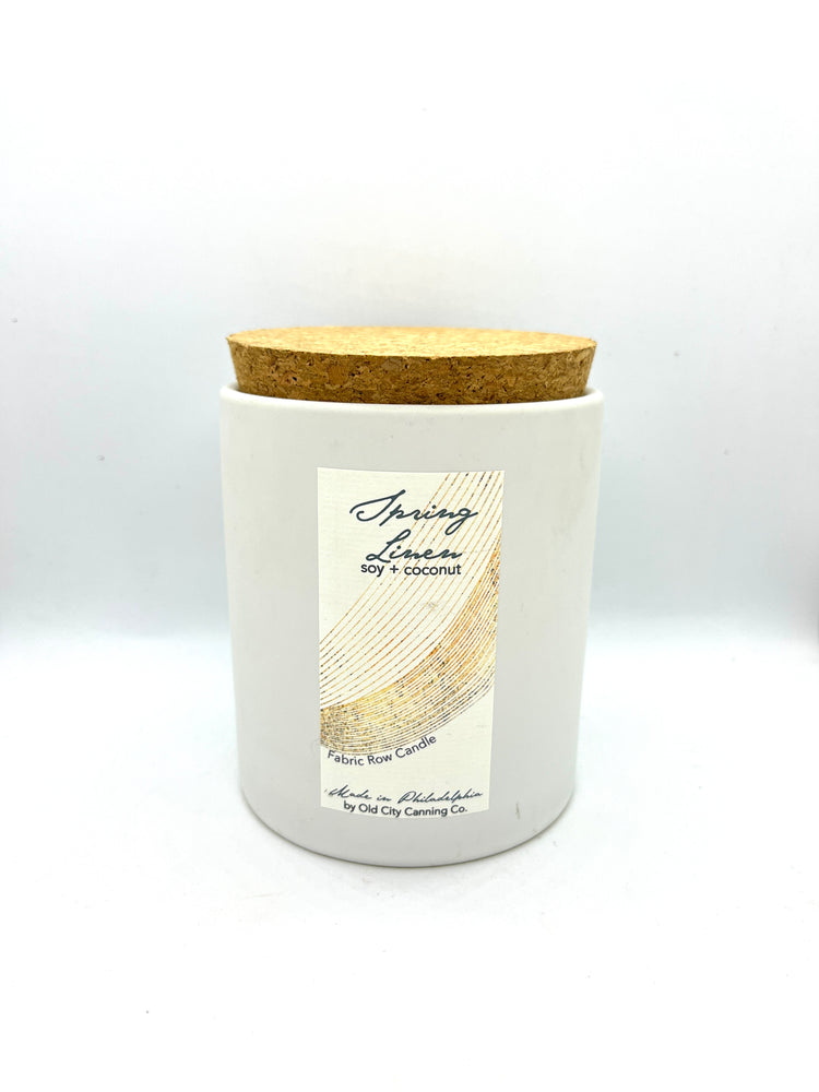 Spring Linen Candle
