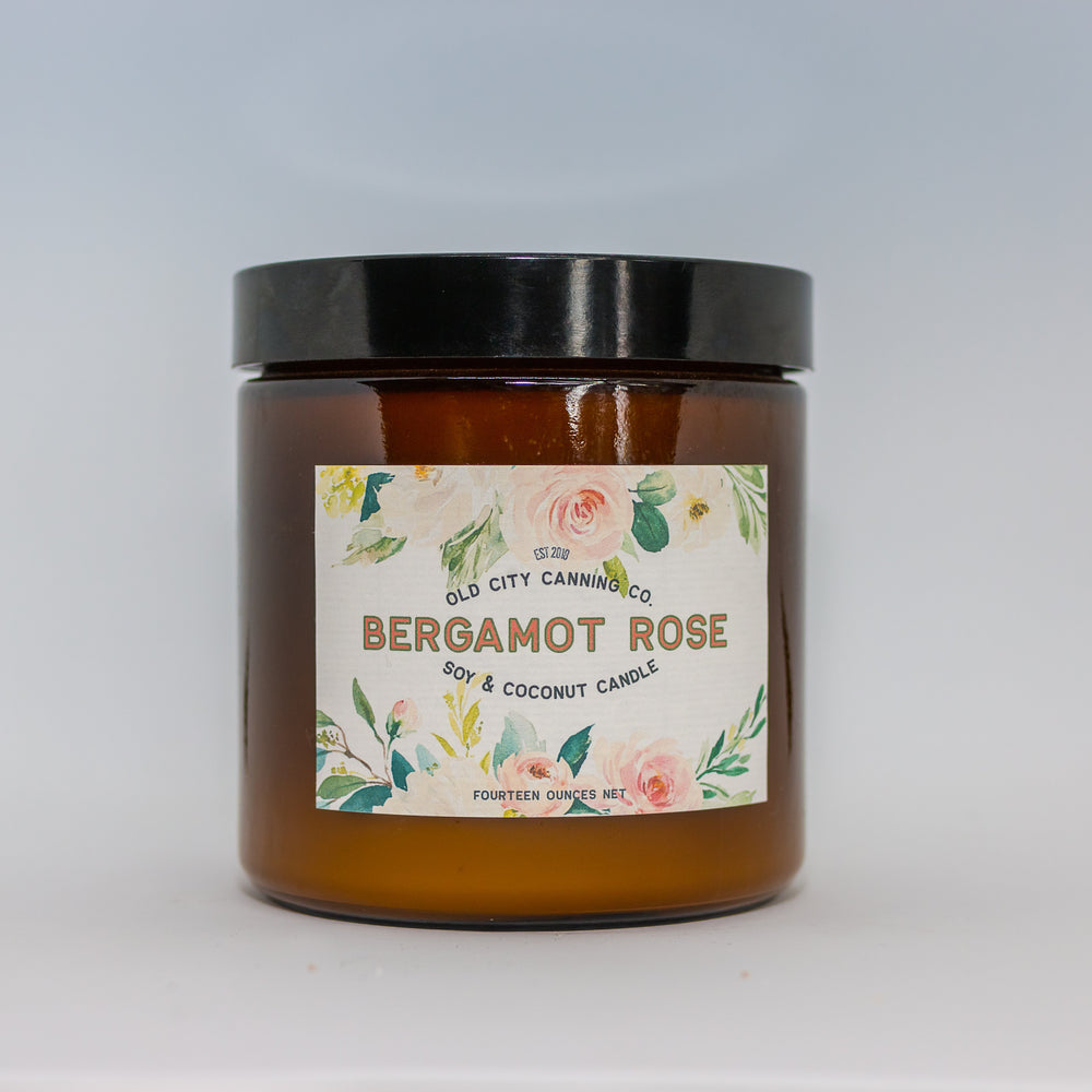 
            
                Load image into Gallery viewer, Bergamot Rose Candle - Old City Canning Co
            
        
