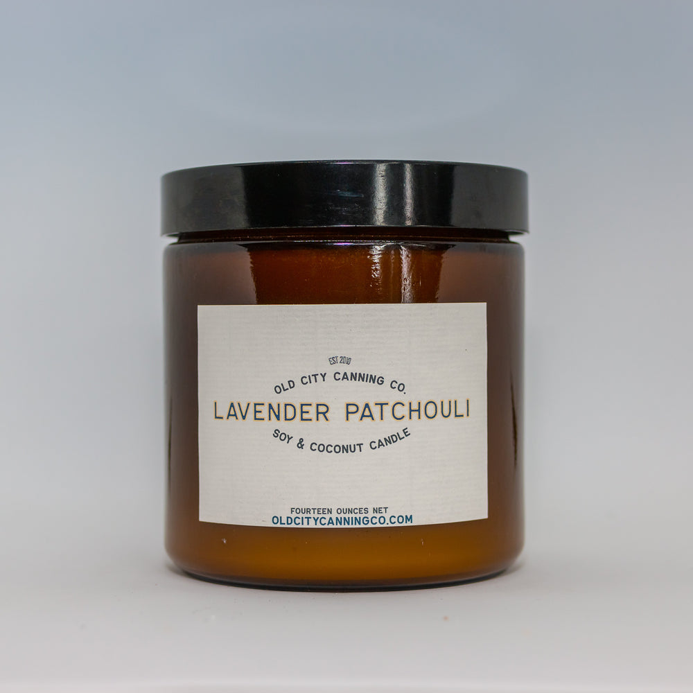 
            
                Load image into Gallery viewer, Lavender Patchouli Candle - Old City Canning Co
            
        