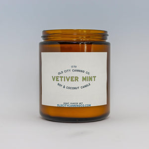 
            
                Load image into Gallery viewer, Vetiver + Mint Candle - Old City Canning Co
            
        